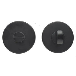 WC-slot Toiletslot Badkamerslot Garnituur - Mat zwart - RVS - 8mm