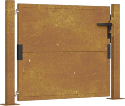 vidaXL - Poort - 105x105 - cm - cortenstaal