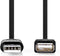 Nedis CCGB60010BK20 - USB A verlengkabel - 200 cm