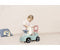 Smoby - Little Smoby auto Ride-On - Loopauto met opbergruimte - Groen Blauw Wit