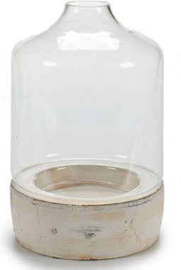 Kaarshouder Transparant Steen Kristal 15,2 x 22,5 x 15,2 cm (8 Stuks)