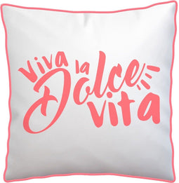 Kussen Positive 45 x 45 x 12 cm Koraal