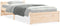 vidaXL - Bedframe - massief - hout - 90x190 - cm