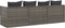 vidaXL - Loungebed - met - kussens - poly - rattan - grijs