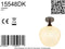 MAXY Plafondlamp - Ø24CM - E27 1-Lichts - Zwart
