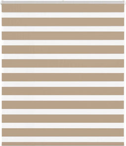 vidaXL - Zebra - Blind - 120x100 - cm - stofbreedte - 115,9 - cm - polyester - zandbruin
