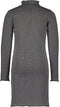 Flo - Meisjes Jurk - Turtle neck - Zwart met zilver (maat 116)