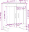 vidaXL - Dressoir - 69,5x34x90 - cm - bewerkt - hout - sonoma - eikenkleurig