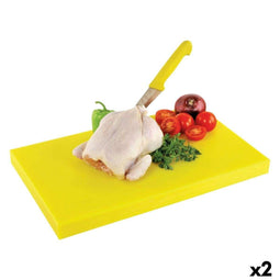Snijplank Geel 40 x 40 x 4 cm (2 Stuks)