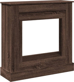 vidaXL - Haardombouw - 90x30x90 - cm - bewerkt - hout - bruin - eikenkleurig