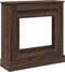 vidaXL - Haardombouw - 90x30x90 - cm - bewerkt - hout - bruin - eikenkleurig