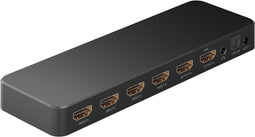 Goobay 58479 - HDMI matrix schakelaar 4 naar 2 - met audio extractor en ARC converter - HDMI 2.0 (4K 60Hz + HDR)