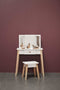 Byastrup Kinder Kaptafel Met Kruk 86 Cm Wit - Make-up Tafel voor Kinderen inclusief spiegel
