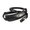 4V Design Neck Strap Lusso QR Large - Handgemaakt Toscaans leer - Zwart/Zwart