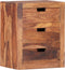 vidaXL - Nachtkastje - 40x30x50 - cm - massief - sheeshamhout