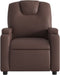 Fauteuil verstelbaar kunstleer bruin