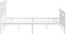 vidaXL - Bedframe - met - hoofd- - en - voeteneinde - metaal - wit - 150x200 - cm