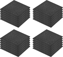 vidaXL - Valtegels - 24 - st - 50x50x3 - cm - rubber - zwart