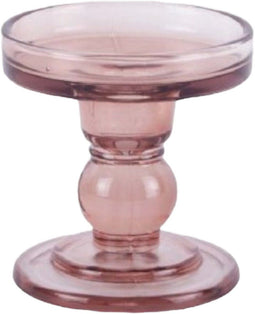 pt Kandelaar Glass Art small Faded Pink