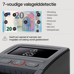 Safescan 155S - Valsgelddetector - 7-voudige detectie