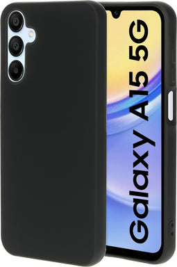 Mobiparts Samsung Galaxy A15 - Silicone Cover - Soft-touch - Zwart