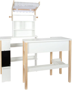 Small Foot - Houten Speelkeuken met Wasmachine en Geluid - Wit Grijs Rood