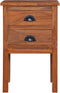vidaXL - Nachtkastje - 40x35x60 - cm - massief - teakhout