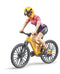 bworld Mountainbike mit Radfahrerin