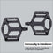 BBB Cycling MountainHigh - Platformpedalen - Antislip - Mat Zwart (set)