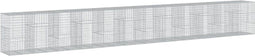 vidaXL - Schanskorf - 1200x100x150 - cm - gegalvaniseerd - ijzer - zilverkleurig