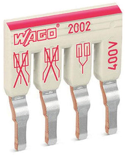 Wago Staggered jumper, 4-voudig, geïsoleerd, lichtgrijs