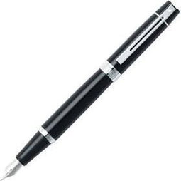 Sheaffer vulpen - 300 E9312 - M - Glossy black chrome plated - SF-E0931253