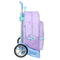 Schoolrugzak met Wielen Frozen Spirit Lila 33 x 42 x 14 cm