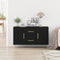 vidaXL - Sideboard - Zwart - Eiken - 100x36x60 - cm - Engineered - Wood