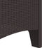 vidaXL - Tuinstoelen - 4 - stuks - Bruin - Poly - Rieten