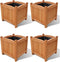 vidaXL - Plantenbakken - verhoogd - 4 - st - 30x30x30 - cm