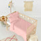 Dekbedovertrek set HappyFriday Basic Kids Licht Roze Wieg voor baby's 2 Onderdelen