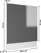 vidaXL - Vaatwasserpaneel - 59,5x3x67 - cm - spaanplaat - hoogglans - grijs