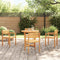 Tuinstoelen 4 stuks 50x53x80 cm massief acaciahout