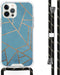 iMoshion Hoesje Geschikt voor iPhone 12 Pro / 12 Hoesje Met Koord - iMoshion Design Hoesje met Koord - Blauw / Meerkleurig / Goud / Blue Graphic