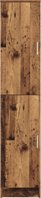 vidaXL - Hoge - Kast - in - Oud - Hout - – - 35x39x168 - cm, - Geengineerd - Hout