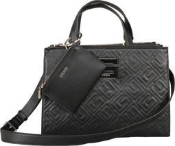 GUESS Janay Status Satchel - Handtas met portemonneetje - Zwart