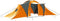 vidaXL - Tent - 9-persoons - stof - grijs - en - oranje