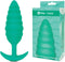 B-Vibe - Texture Plug Twist Groen