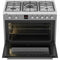 Etna FG190RVS - Gas/Electric Fornuis - 3-rings Wokbrander - Roestvrijstaal