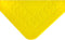 Anti-slip matten rechthoekig - L 355 x B 255 mm geel - Able2
