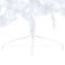 vidaXL - Kunstkerstboom - met - verlichting - en - kerstballen - half - 150 - cm - wit