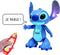 STITCHi1 - Tweetalige, interactieve, op afstand bestuurbare Stitch met de echte stem van Stitch