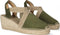 Toni Pons Tona - Dames Espadrilles - Suède - Khaki - Maat 35