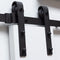 Intersteel Schuifdeursysteem Basic - Stalen rails 2x100 cm - Max 100 kg - Mat zwart